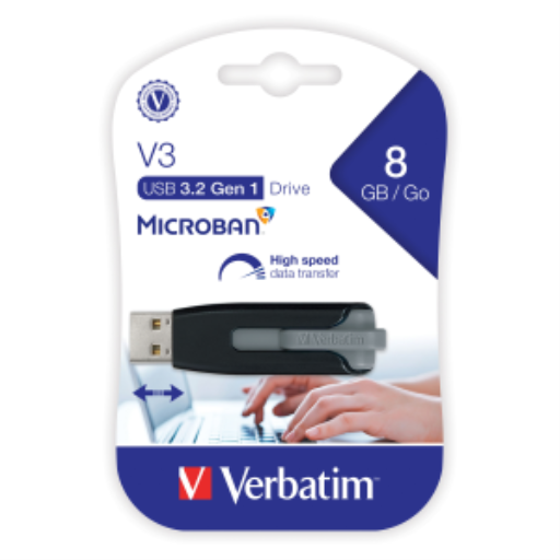 Verbatim 8GB SnG V3 USB 3.0 Black/Grey