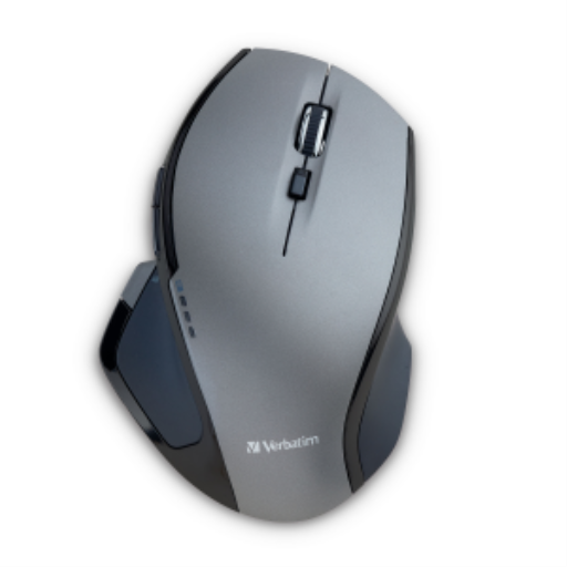 Verbatim 8 Button Blue LED Mouse (Graphite)
