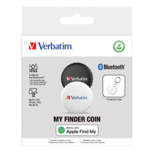 Verbatim My Finder Bluetooth Coin 2pk Blk/Wht