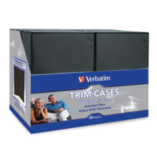 Verbatim CD/DVD VIDEO TRIMCASE VBTM 50PK -NO TRAY