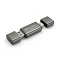 High-resolution image of a Verbatim 64GB dual lightning/USB drive on a white background