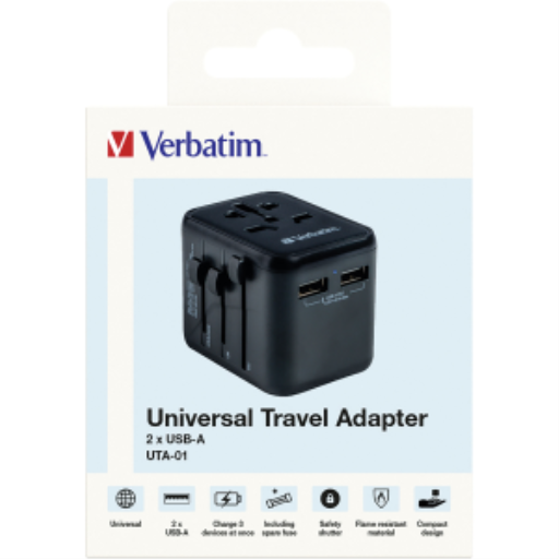 Verbatim UNIVERSAL TRAVEL ADAPTER UTA-01