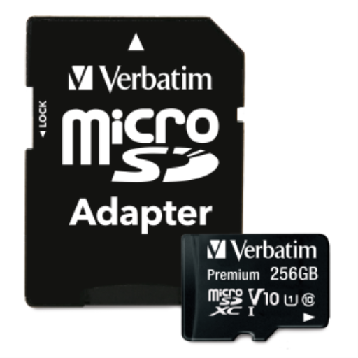 Verbatim 256Gb Prem microSDXC UHS-I V10Cls10 ada