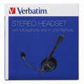 Verbatim Stereo Headset w/Microphone/Rem. RTLBX