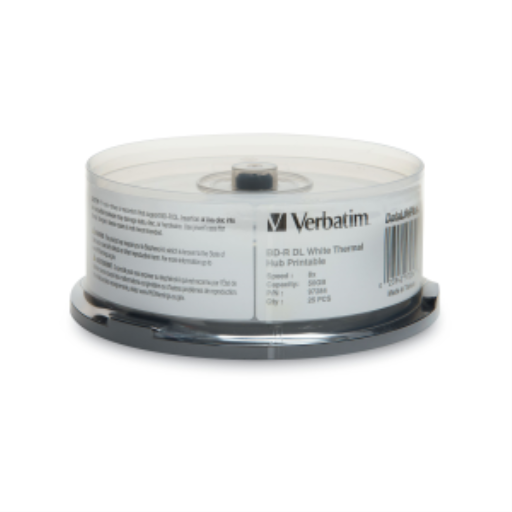 Verbatim BDR DL 50G 8X WL DL+ WHT TH HC HUB 25 SP