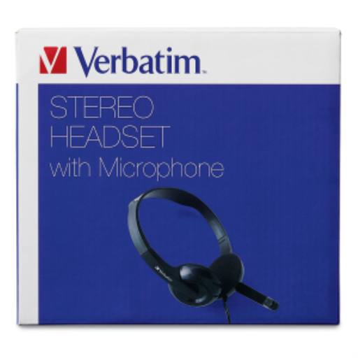 Verbatim Stereo headset with microphone