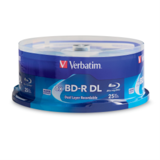 Verbatim #BD-R DL 50GB 6X VBTM 25PK SP