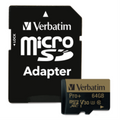 Verbatim #64GbPro+ 600X microSDXC UHS1 V30U3 Cl10