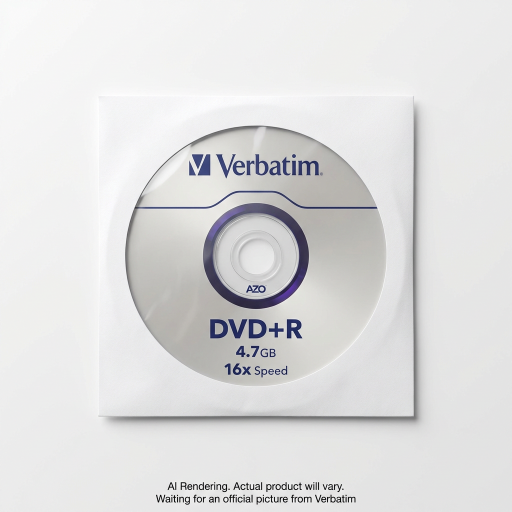 DVD+R 4.7GB 16X Verbatim 1PK SLEEVE