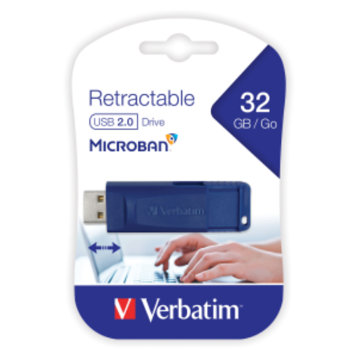 Verbatim 32GB USB Blue Retract
