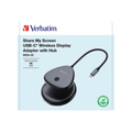 Verbatim USB-C Wireless 4K HDMI Adapter with USB Hub WHA-02