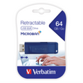 Verbatim 64GB USB Blue Retract