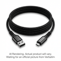 Sync & Charge microUSB Cable ? 47 in. Braided Black