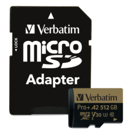 Verbatim 512GB Pro+666X microSDXC UHS-I U3 V30 A2