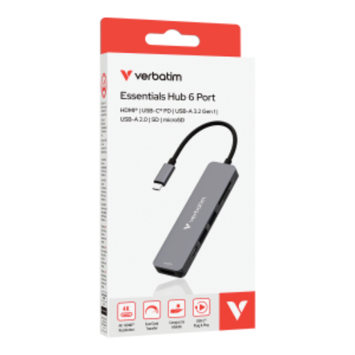 Verbatim USB-C Essentials Multiport Hub 6 Port