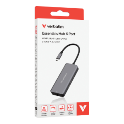 Verbatim USB-C Essentials Multiport Hub 6 Port