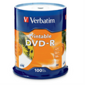 Verbatim DVD-R 4.7G 16X VRB AZO WHT IJ BH 100PKSP