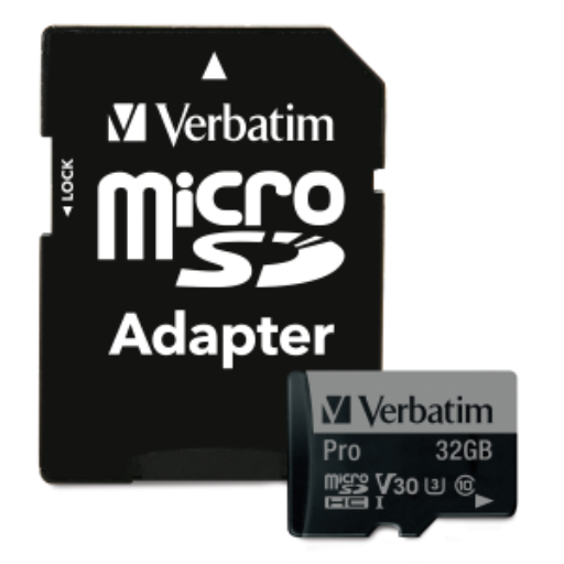 Verbatim 32GB Pro 600X microSDHC UHS1 V30U3 Cls10