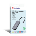 Verbatim CMH-09 USB-C Multiport Hub with USB-C 3.1 x 2 / USB-A 3.1 / USB-A 3.0 x 2 / HDMI / SD / MicroSD / RJ45