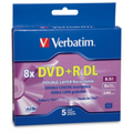 Verbatim DVD+R DL 8.5G 8X VRB 5PK SC BOX-PEG OPP