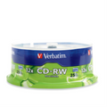 Verbatim CDRW 80/700 12X VRB 25PK SP SERL