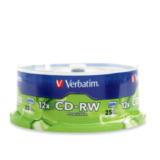 Verbatim CDRW 80/700 12X VRB 25PK SP SERL