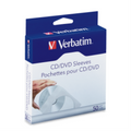Verbatim CD/DVD SLEEVES WITH CLEAR WINDOW 50 PACK