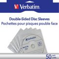 Verbatim DOUBLE-SIDED DISC SLEEVES-50pk