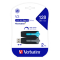 Verbatim 128GB SNG V3 USB 3.2 Gen1 2pk Blue/Gray