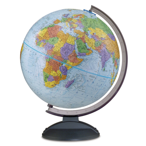 Traveler 12"/30cm Diameter Blue Ocean Desk Globe (French)