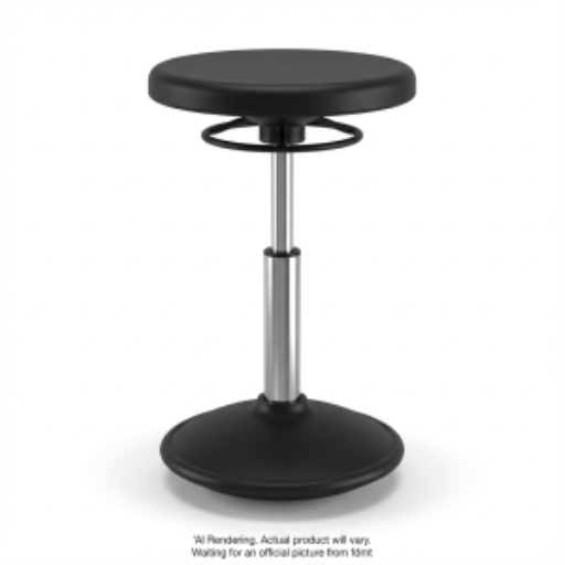 Kore Adjustable Wobble Stool 35-48cm, Black