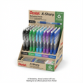 .E-Sharp Mechanical Pencil (0.5mm), (0.7mm) Open 6DZ Stock Display, French
