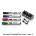 Pentel Easyflo White Board Marker, Chisel Tip (1.3/5.2mm) + Whiteboard Eraser + Refill ink