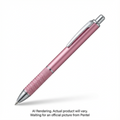 EnerGel Alloy Retractable Premium Liquid Gel Pen, (0.7mm) Metal Tip, Pink Barrel, Black Ink, 1PC Pack