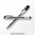 Hybrid Dual Metallic Gel Roller Pen (1.0mm), Black+Metallic Red Ink