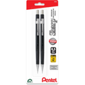 P200 Mechanical Pencil (0.5mm) 2PC Pack, Black & White Barrels