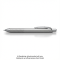 EnerGel Alloy Retractable Liquid Gel Pen, (0.7mm) Metal Tip, Silver Barrel, Black Ink, 1PC Pack