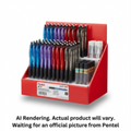 Icy Mechanical Pencil Assorted Open Stock Display, Pencils 72PCS, Refills 24PCS, Erasers 12PCS
