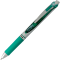 EnerGel Retractable Gel Roller, (0.7mm) Metal Tip, Green Ink