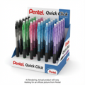 Quick Click Retractable Mechanical Pencil (0.7mm) Assorted Open Stock Display, 60PCS