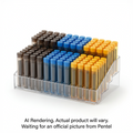Pentel Ain Stein Lead (0.5/0.7/0.9mm), Assorted Open Stock Display, 120 Tubes