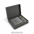 Pentel Arts GraphGear 1000 Premium Mechanical Drafting Pencil Set (0.3mm, 0.5mm, 0.7mm, 0.9mm), 4 Asstorted Leads, Refill Erasers, Assorted Gift Box Set