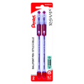 R.S.V.P. Ballpoint Pen, (0.7mm), Red Ink, 2PC Pack