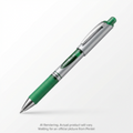 EnerGel Liquid Gel Pen, (0.7mm) Metal Tip, Capped, Green Ink