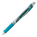 EnerGel Retractable Gel Roller, (0.7mm) Metal Tip, Turquoise Ink