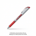 EnerGel Liquid Gel Pen, (0.7mm) Metal Tip, Capped, Red Ink