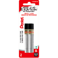 Hi-Polymer Super Lead Refill (0.5mm), B, 12 Leads per Tube, 2PC Pack