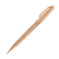 Pentel Arts Brush Sign Pen, Flexible Brush Tip, Pale Brown Ink