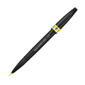 Pentel Arts Brush Sign Pen Artist, Ultra Fine Brush Tip, Yellow Ink