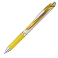 EnerGel Retractable Gel Roller, (0.7mm) Metal Tip, Yellow Ink